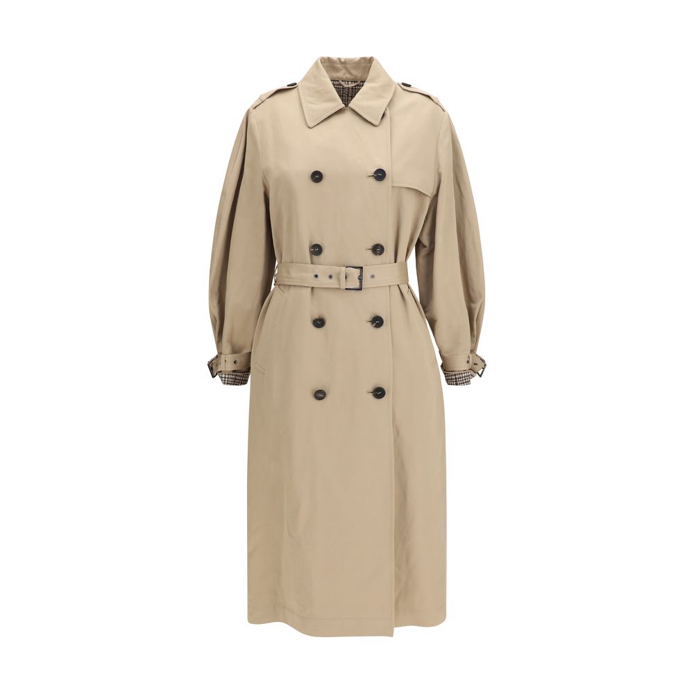 Brunello Cucinelli Beige Cotton Coat - Timeless Luxury Elegance