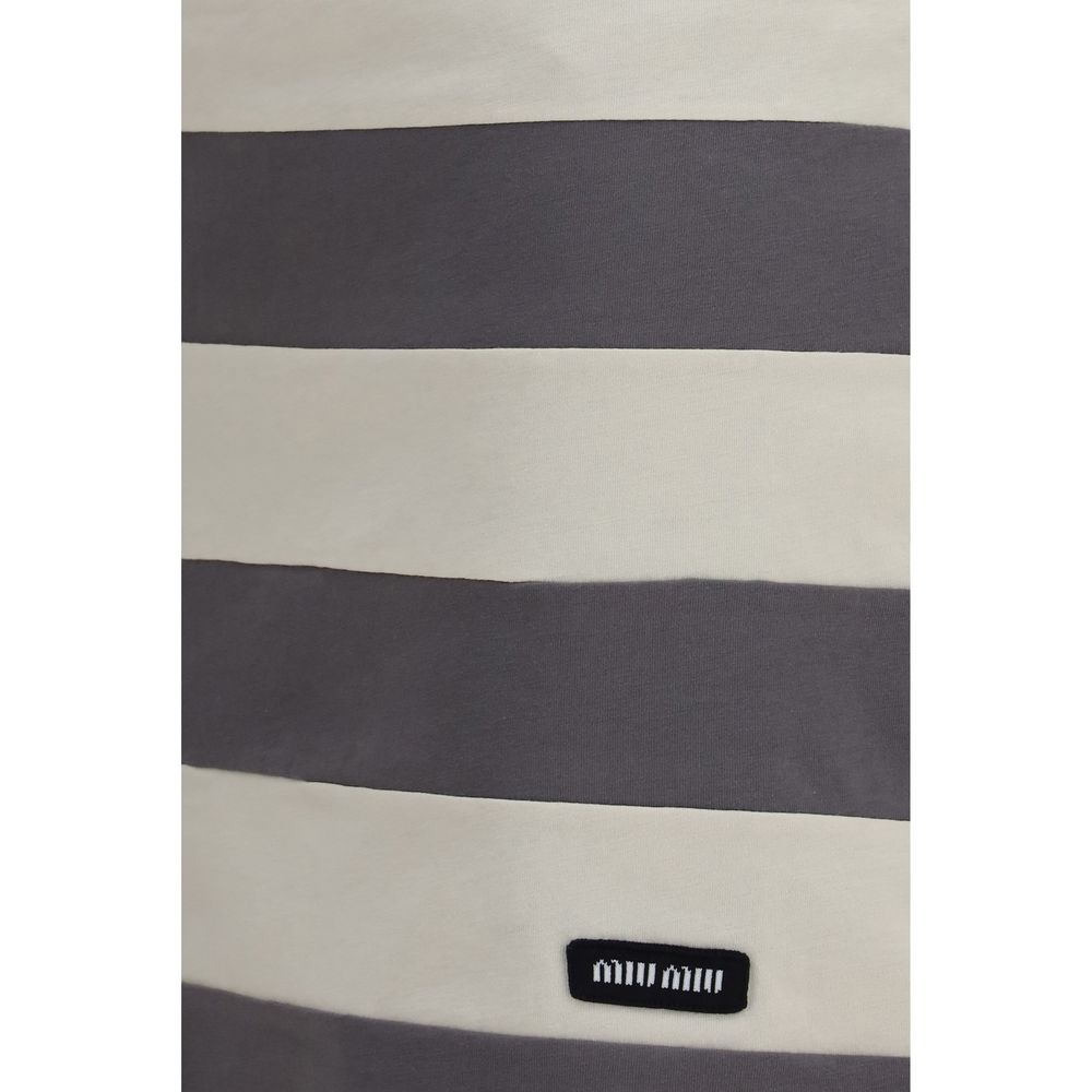 Elevate your style with the Miu Miu Multicolor Cotton Mini Skirt, a masterpiece of artisanal elegance, crafted from soft cotton for the discerning fashionista.