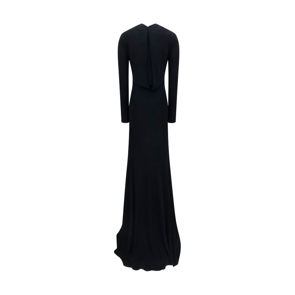 Indulge in the Tom Ford Black Viscose Cocktail Dress, a masterpiece of luxury and sophistication, crafted from 100% viscose for an elegant silhouette that commands attention.
