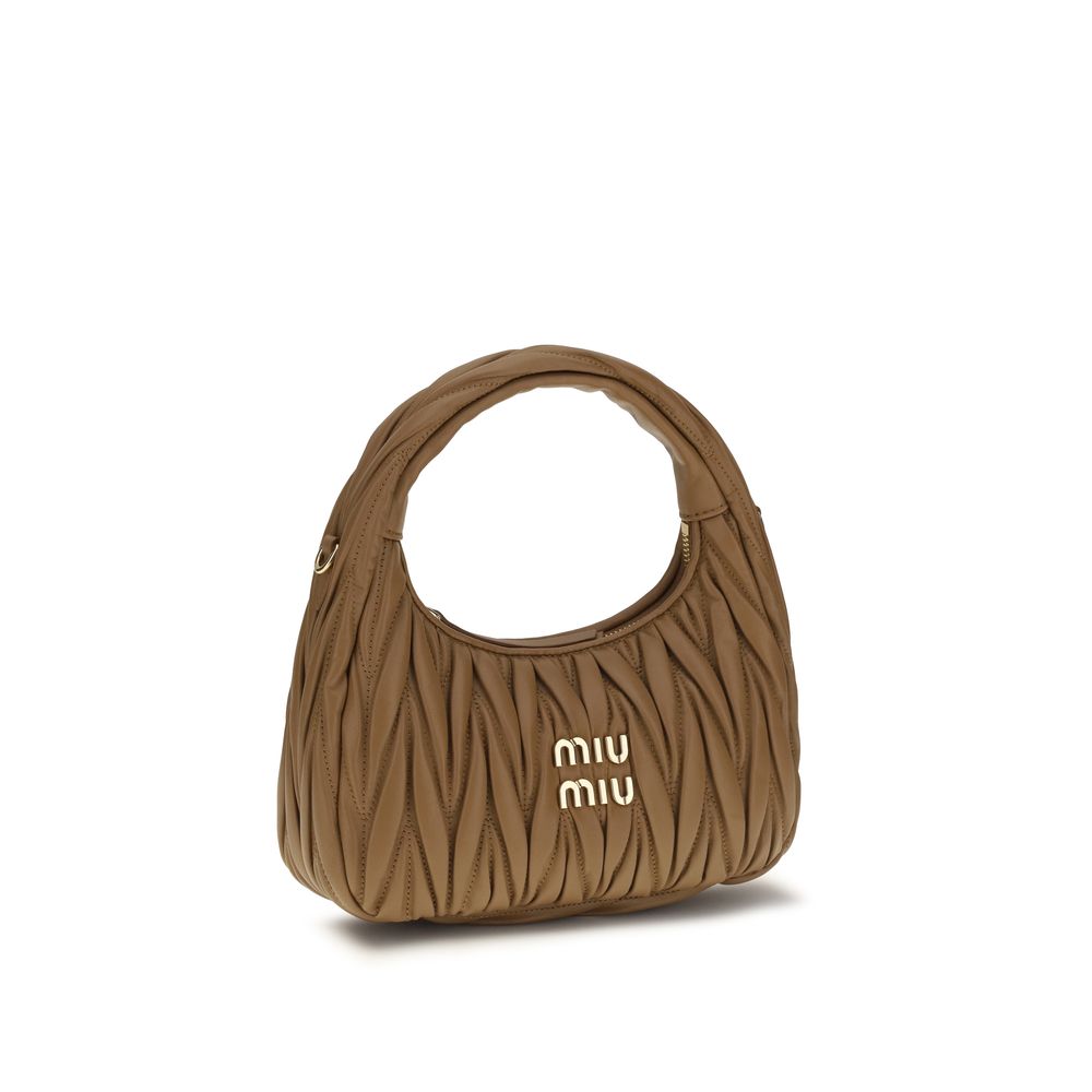 Miu Miu Beige Lamb Ovis Aries Shoulder Bag - Timeless Luxury