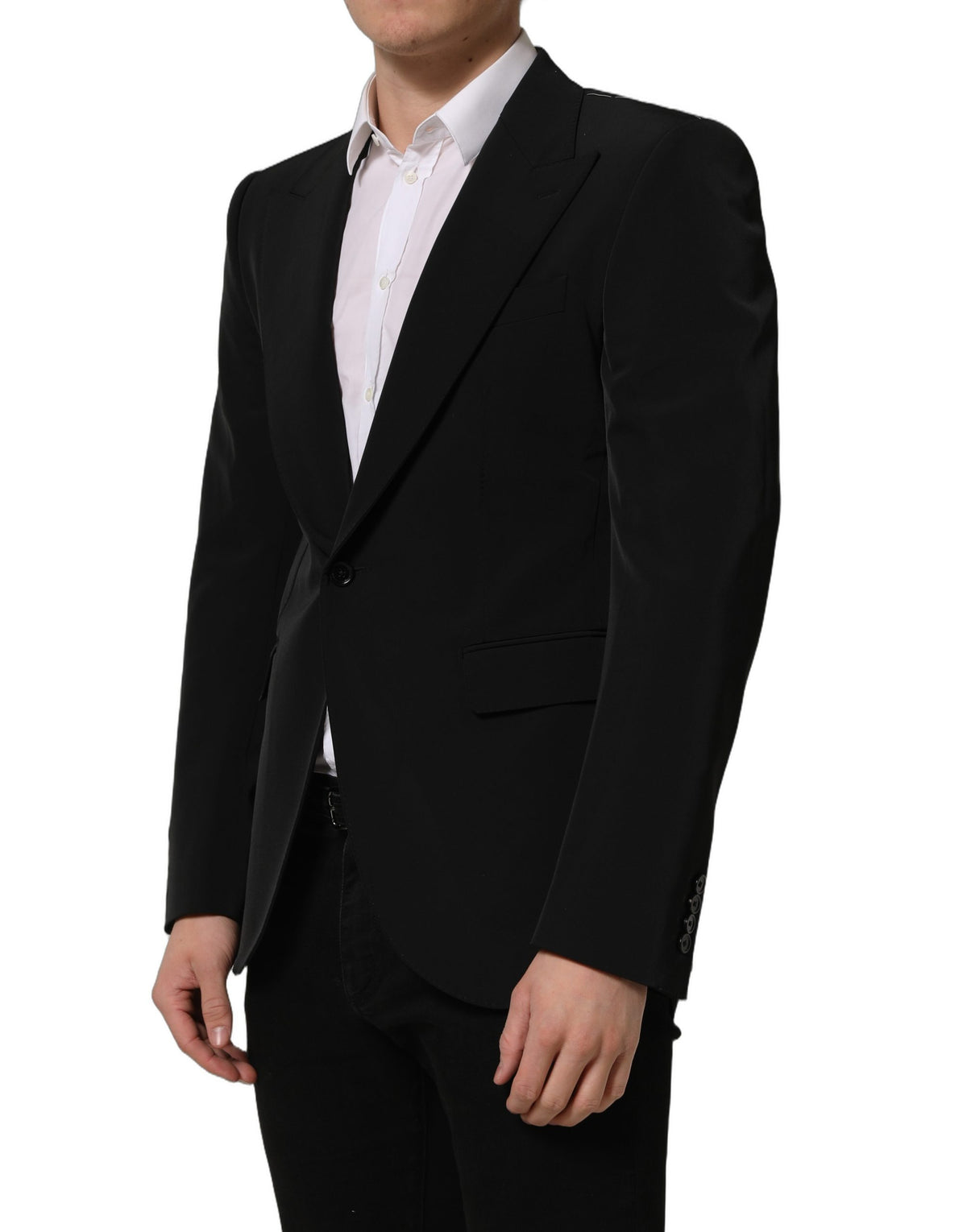 Dolce & Gabbana Black Single Breasted Blazer - Timeless Luxury