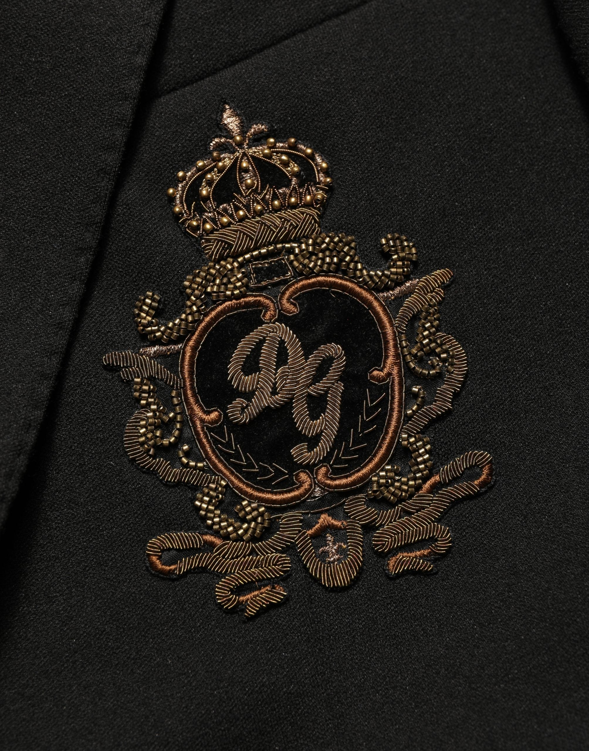 Dolce & Gabbana Black Logo Crest Blazer - Timeless Luxury
