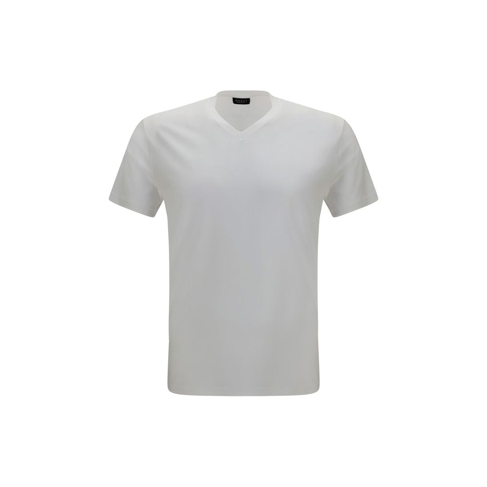 Indulge in the elegance of the Gucci White Modal T-Shirt, crafted from a luxurious modal blend, embodying sophistication for any occasion in the AW26 collection.