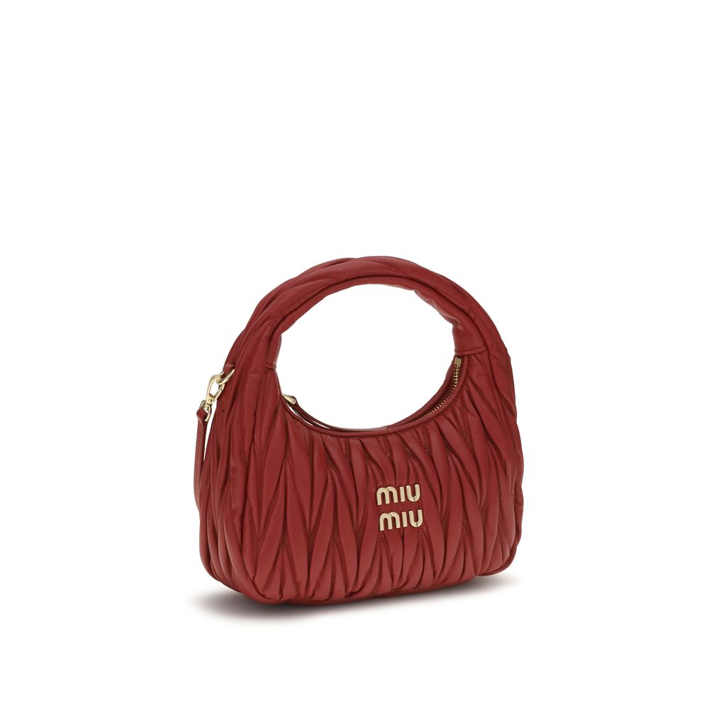 Indulge in the Miu Miu Multicolor Calf Leather Bos Taurus Shoulder Bag from the AW26 collection, a masterpiece of exquisite craftsmanship and timeless elegance.