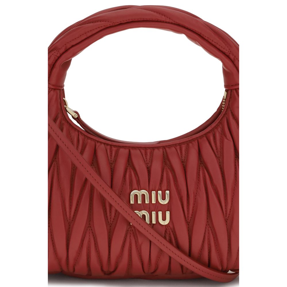 Indulge in the Miu Miu Multicolor Calf Leather Bos Taurus Shoulder Bag from the AW26 collection, a masterpiece of exquisite craftsmanship and luxurious design.