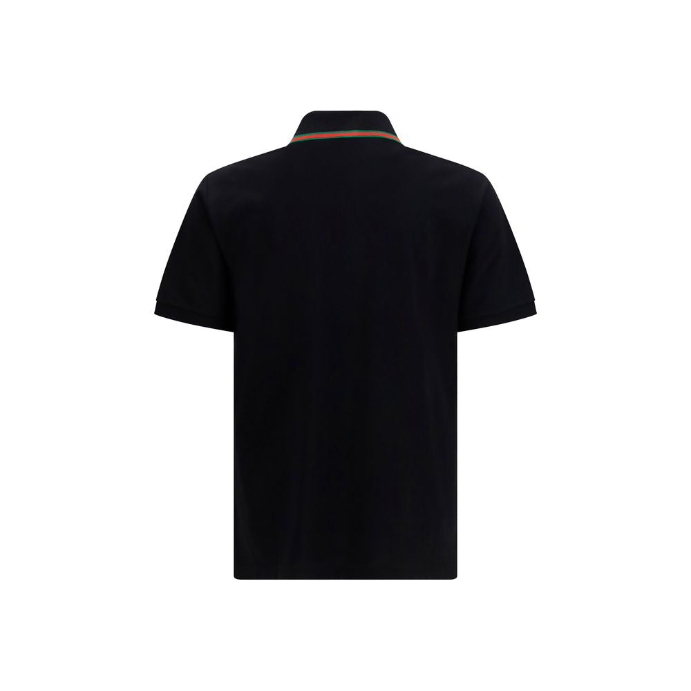 Gucci Black Cotton Polo Shirt - Designer Luxury Couture