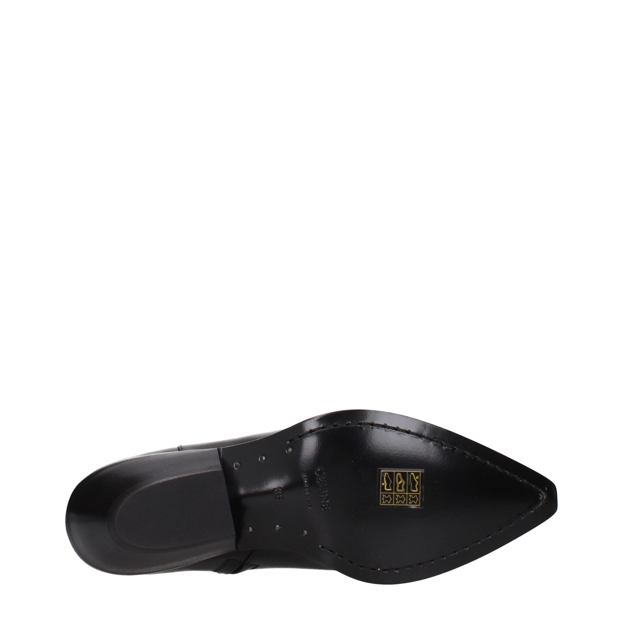 Celine Black Leather Ankle Boots - Artisanal Luxury Footwear