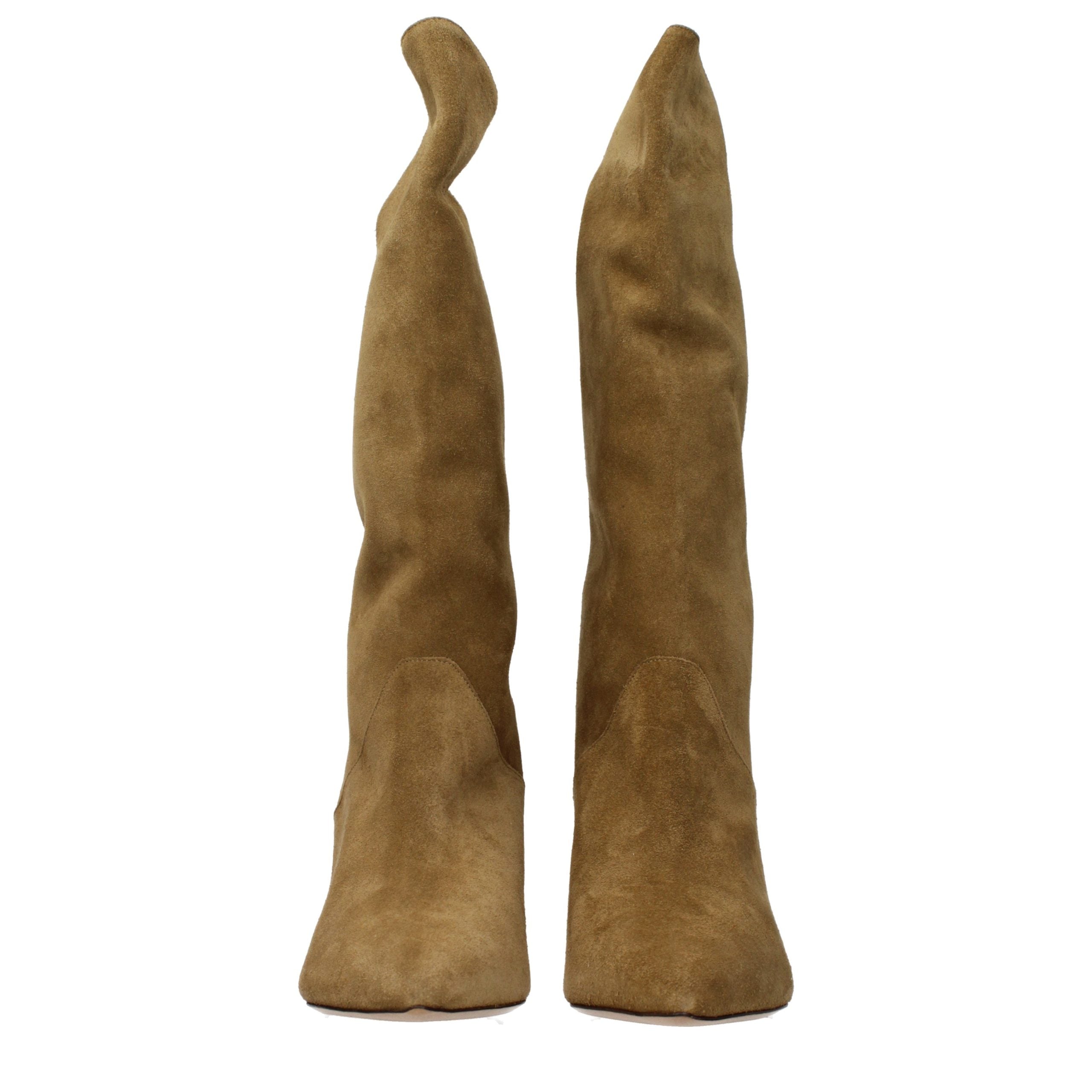 Isabel Marant Brown High Heel Boots - Artisanal Luxury Footwear
