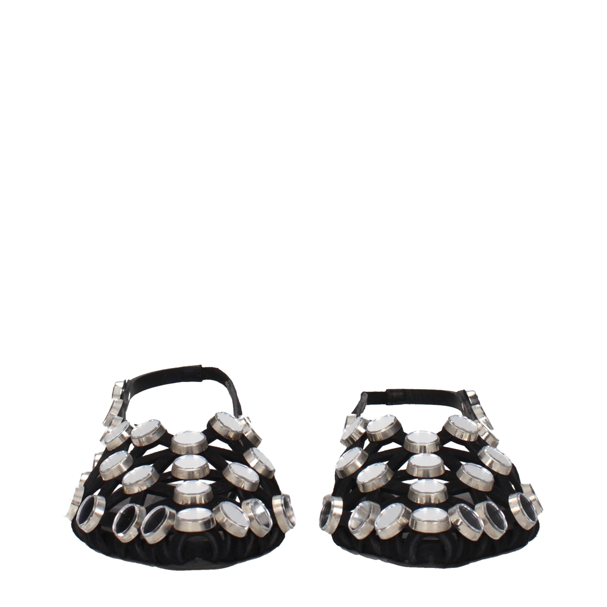 Experience the allure of The Attico Black Leather Ballet Flats, where exquisite craftsmanship meets modern elegance, perfect for the discerning fashion connoisseur.