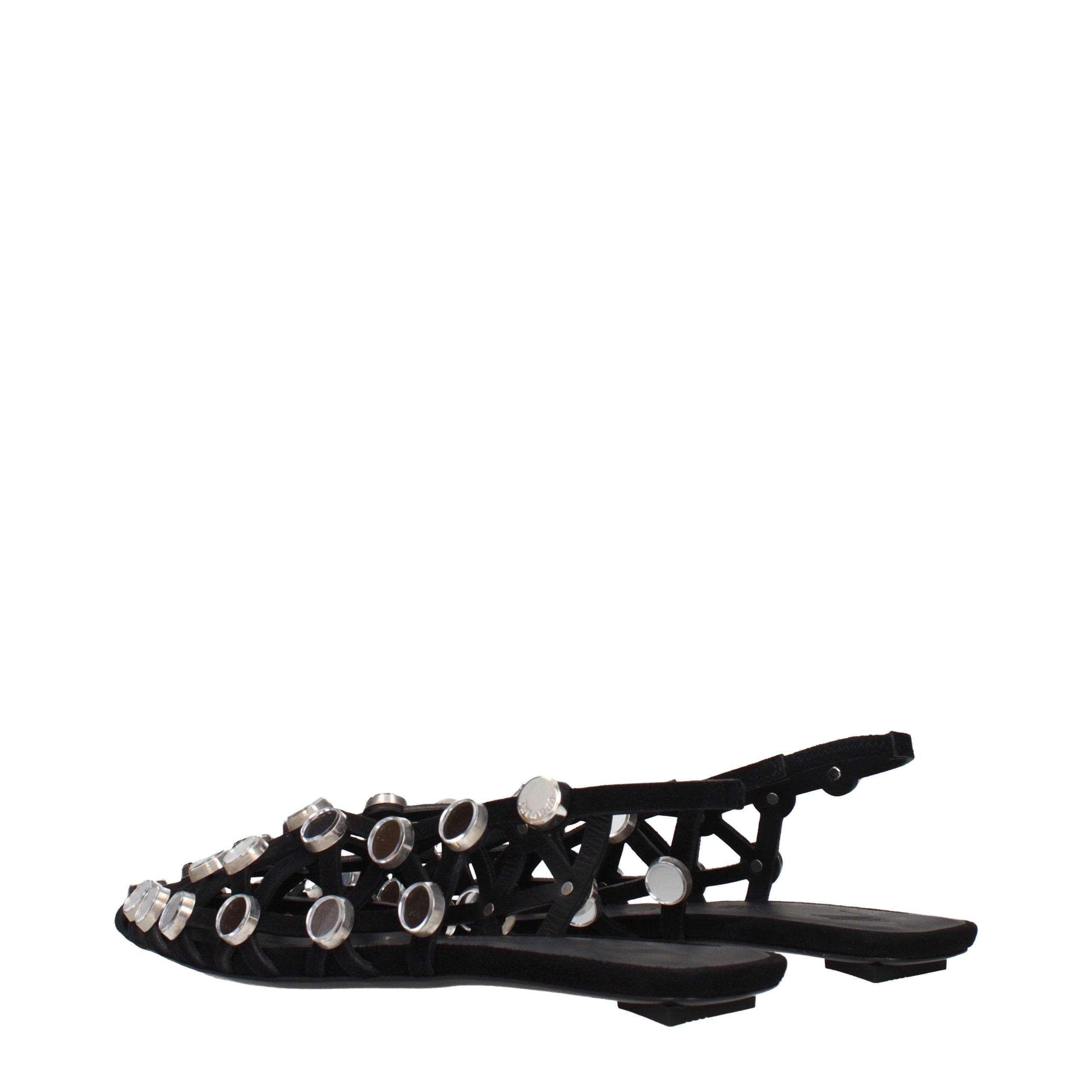 Elevate your style with The Attico Black Leather Ballet Flats, where exquisite craftsmanship meets modern elegance, perfect for the discerning fashion lover.