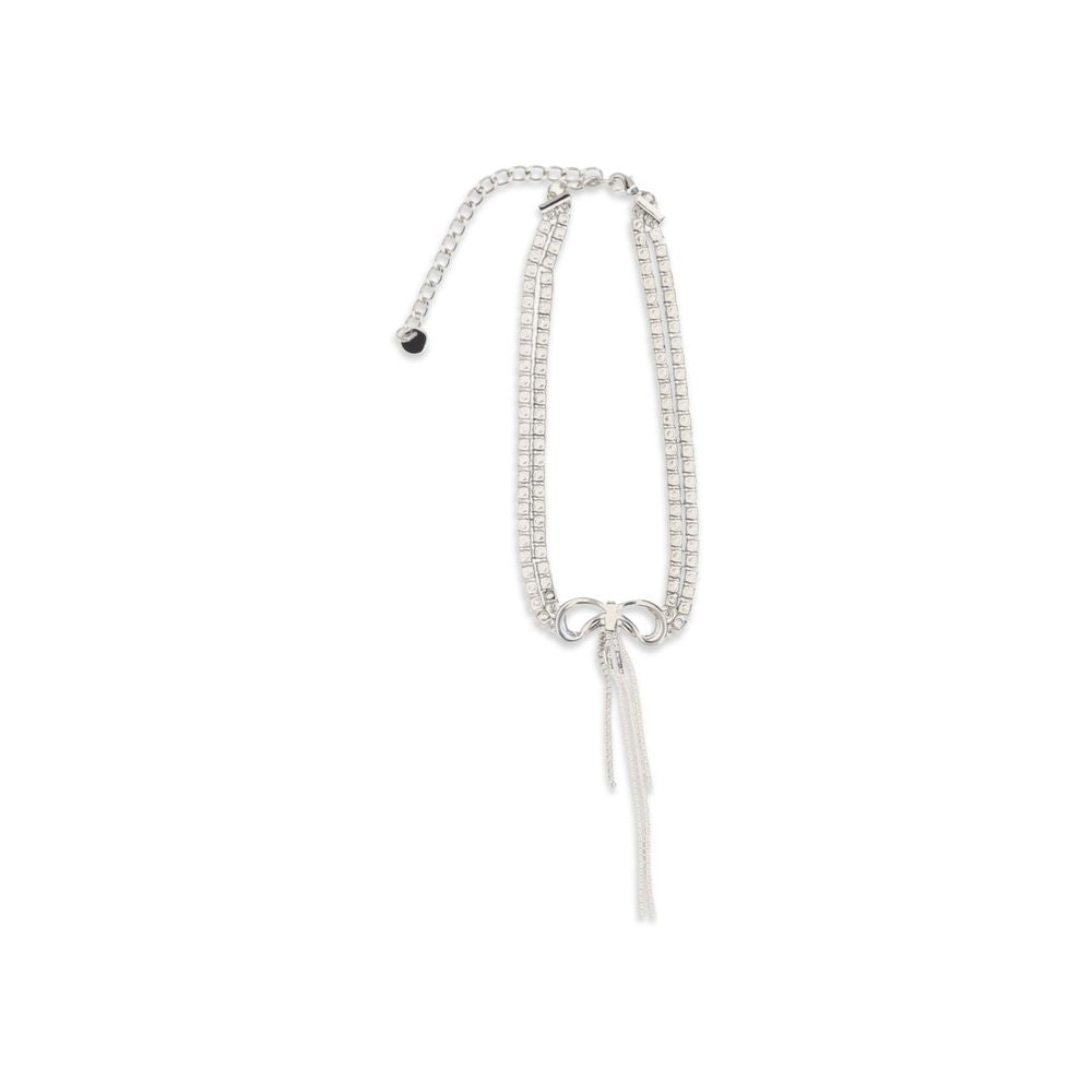 Discover the Self-Portrait Silver Brass Necklace, an exquisite blend of artisanal craftsmanship and luxurious design, perfect for elevating any ensemble with sophistication.