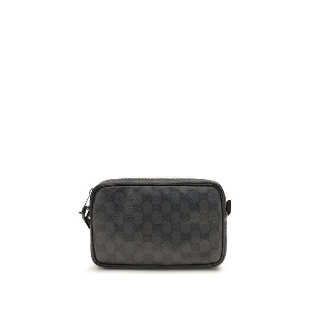 Gucci Black Fabric Shoulder Bag - Artisanal Luxury Accessory