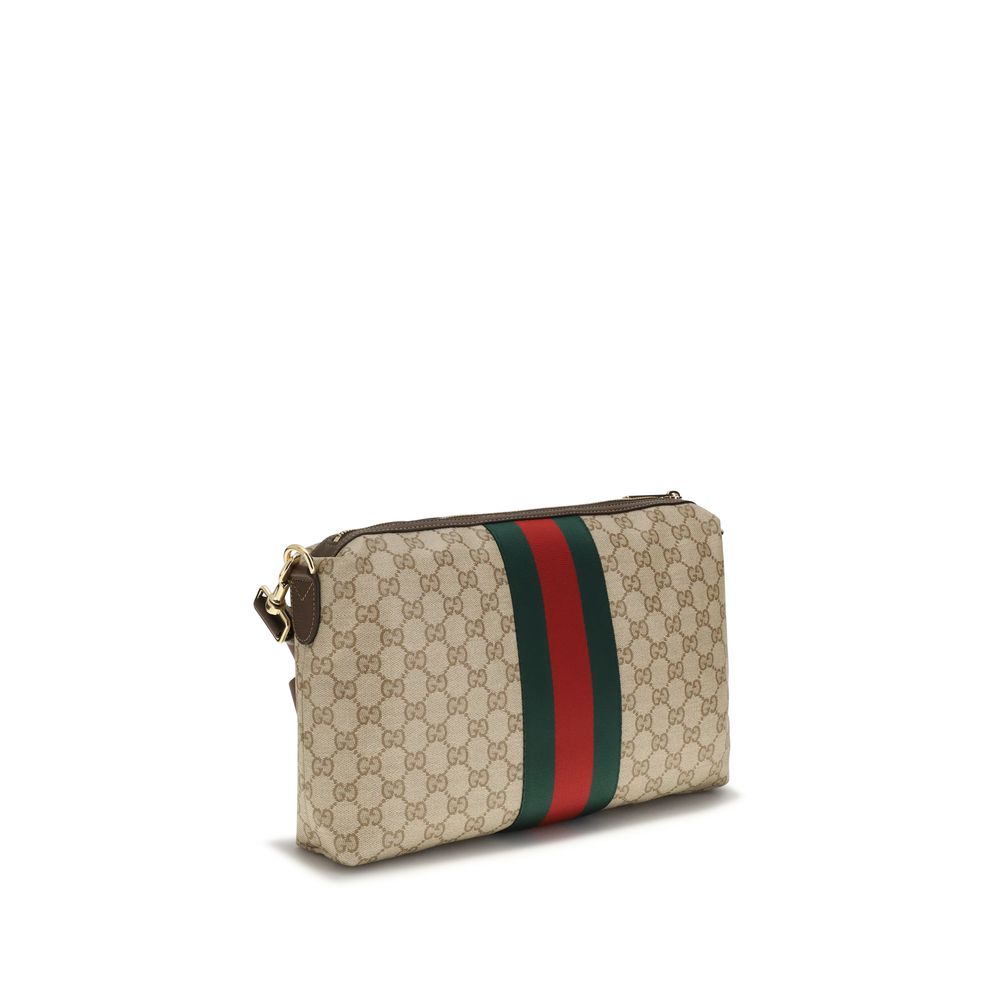 Gucci Beige Fabric Shoulder Bag - Artisanal Luxury Elegance