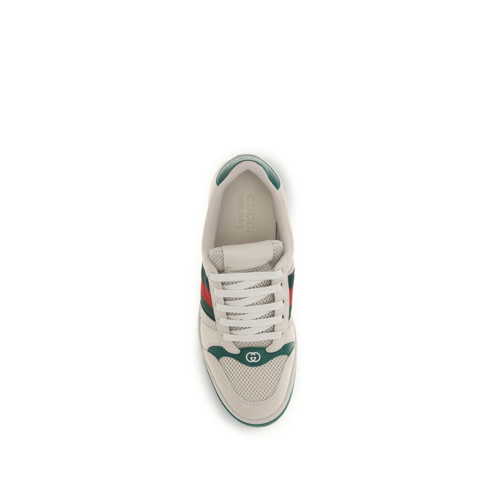 Elevate your style with Gucci Beige Fabric Low Top Sneakers, crafted from premium materials for an iconic look that embodies luxury and sophistication.