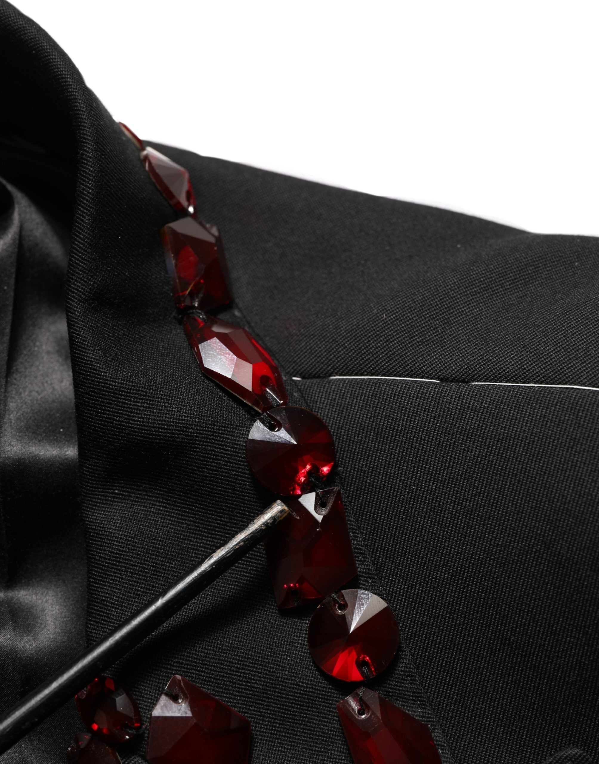 Dolce & Gabbana Black Wool Designer Suit - Artisanal Luxury