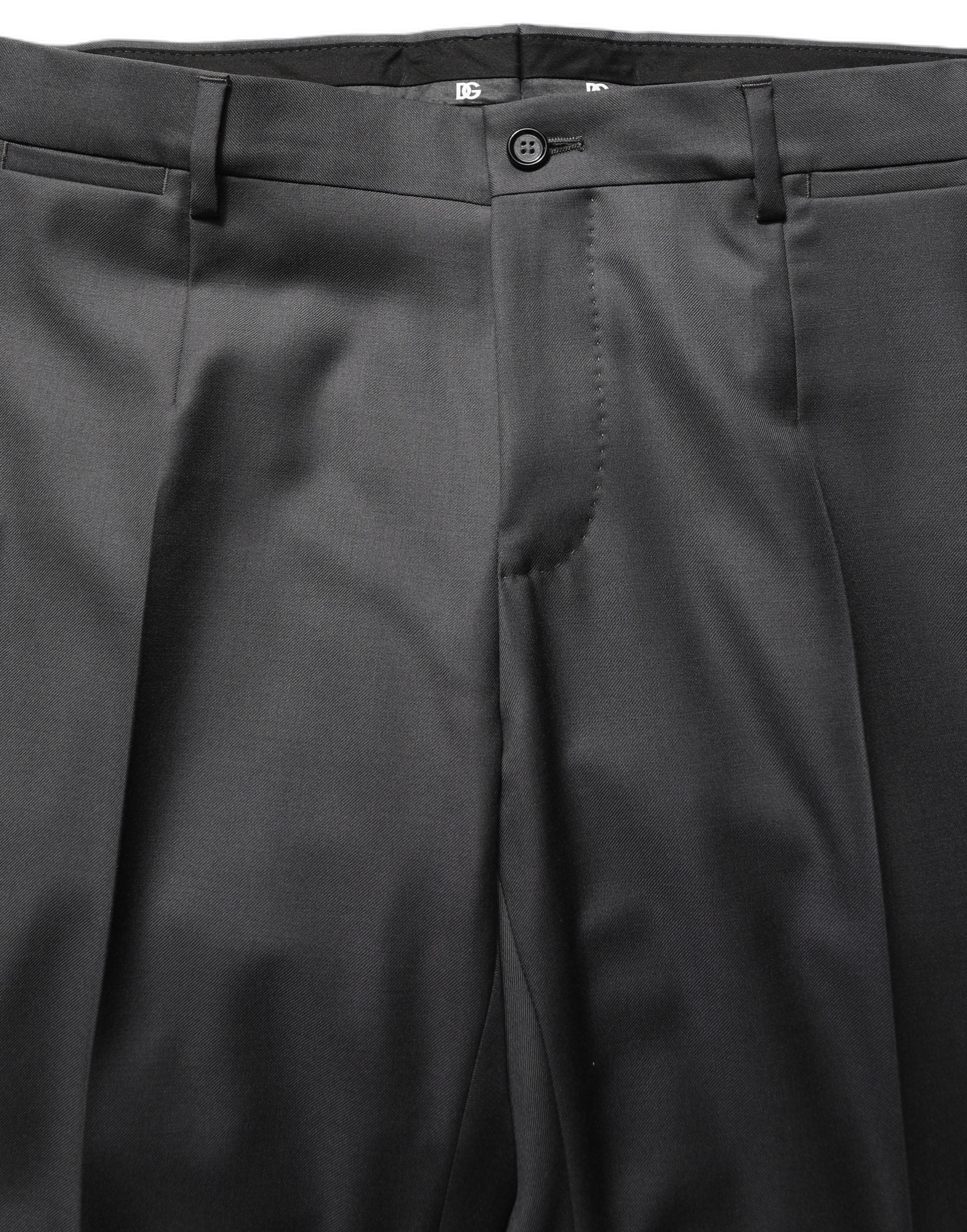 Indulge in the elegance of the Dolce & Gabbana Gray MARTINI Slim Fit Suit, crafted from 100% virgin wool, embodying sophistication and timeless luxury for the discerning individual.