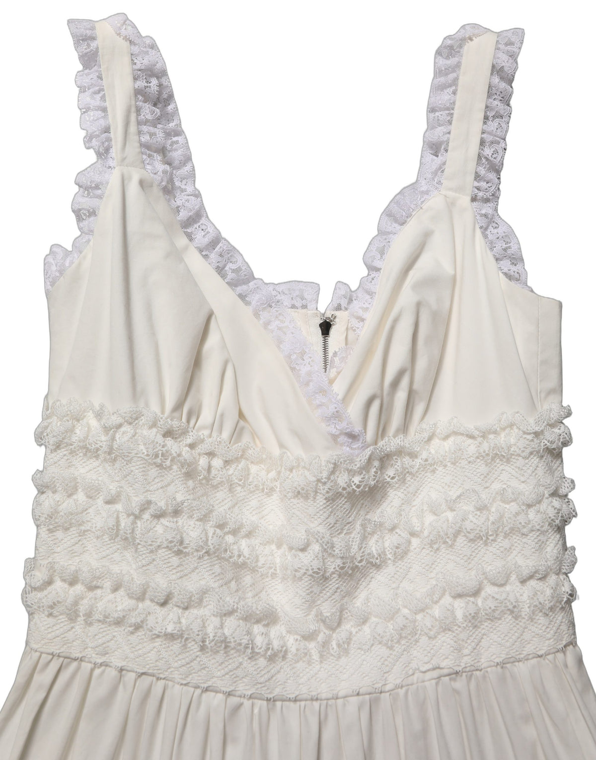 Dolce & Gabbana Ruffled Midi Dress - Timeless Italian Elegance