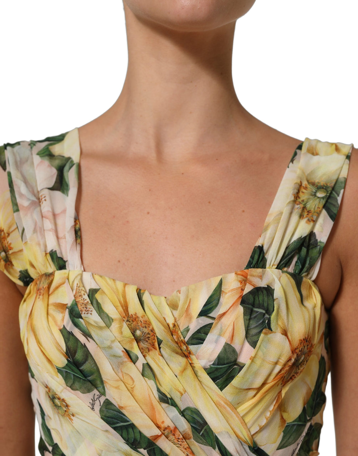 Dolce & Gabbana Silk Pleated Maxi Dress - Timeless Luxury