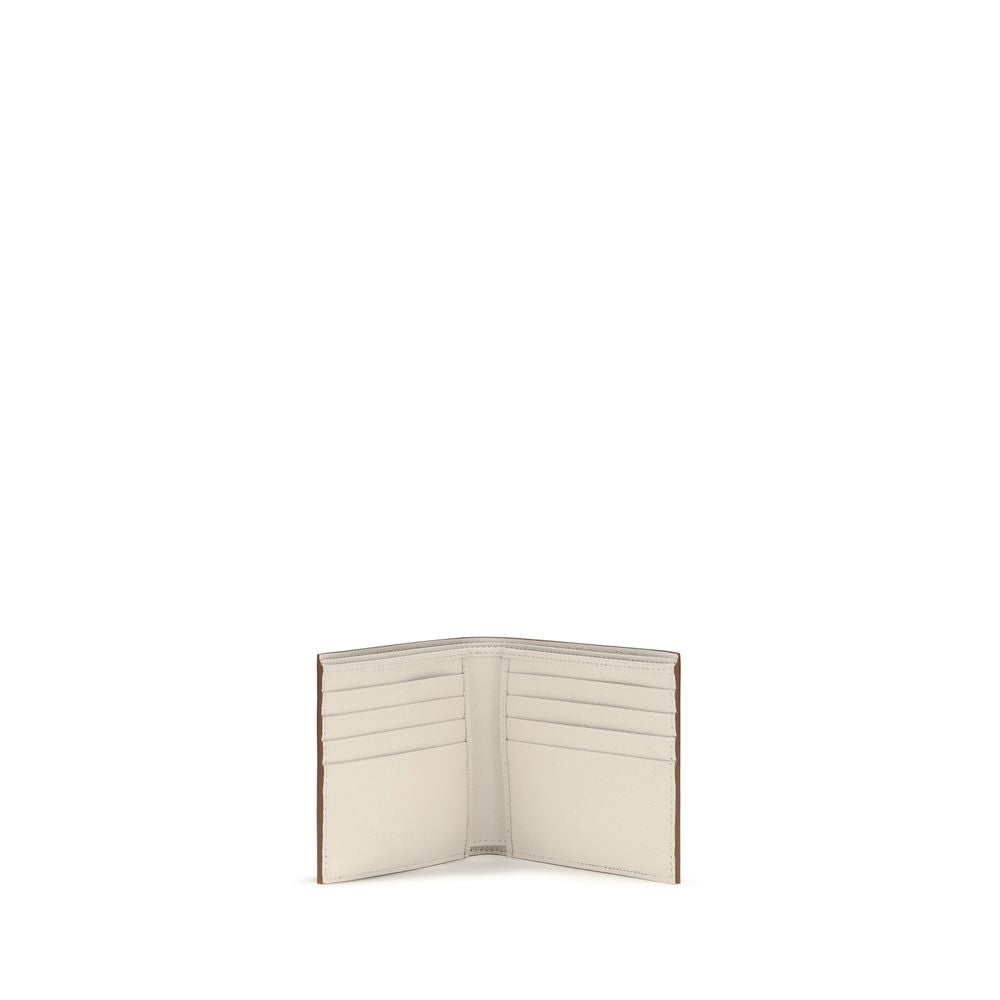 Prada Beige Calf Leather Bos Taurus Wallet - Timeless Luxury
