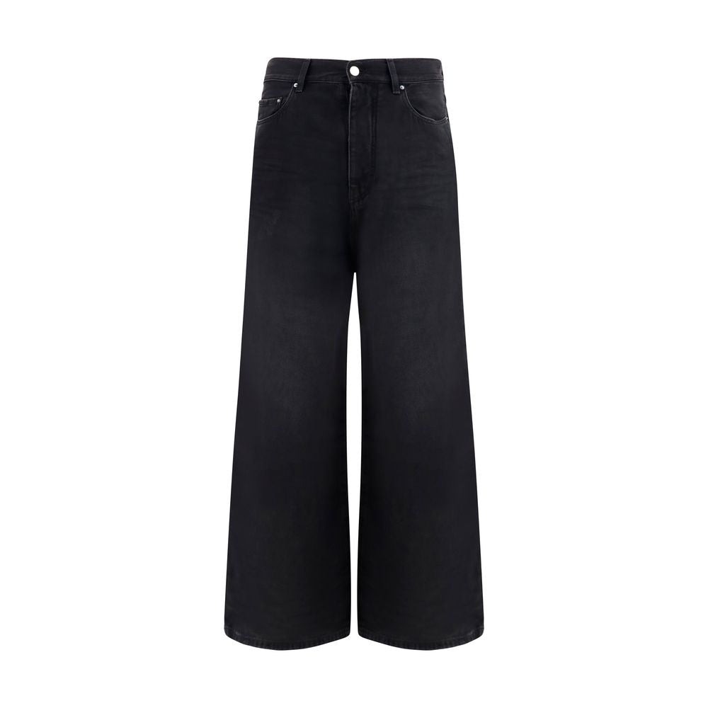 Amiri Black Cotton Wide-Leg Jeans – Timeless Luxury Fashion
