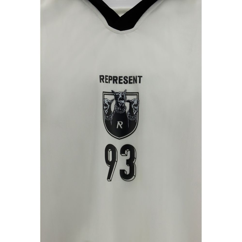 Represent White Polyester T-Shirt - Luxurious Sportswear Essential