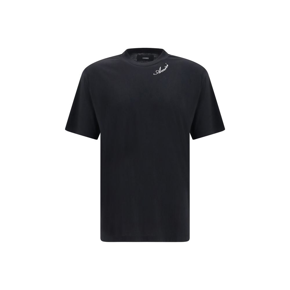 Discover the Amiri Black Cotton T-Shirt, a luxurious blend of cotton and modal, crafted for those who embody elegance and sophistication in every moment.
