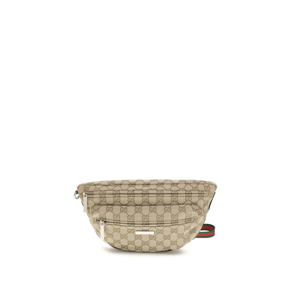 Gucci Beige Fabric Shoulder Bag | Artisanal Luxury Accessory