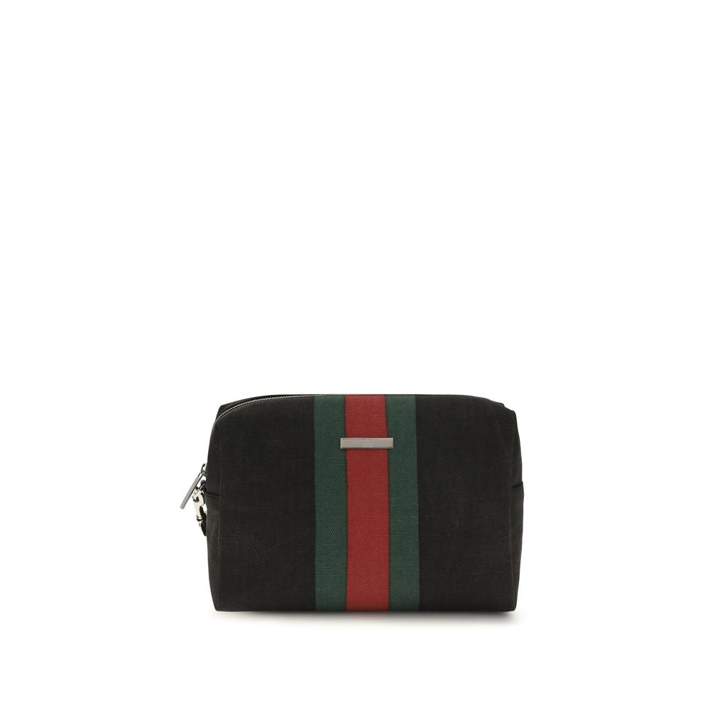 Gucci Black Fabric Shoulder Bag – Artisanal Luxury Accessory