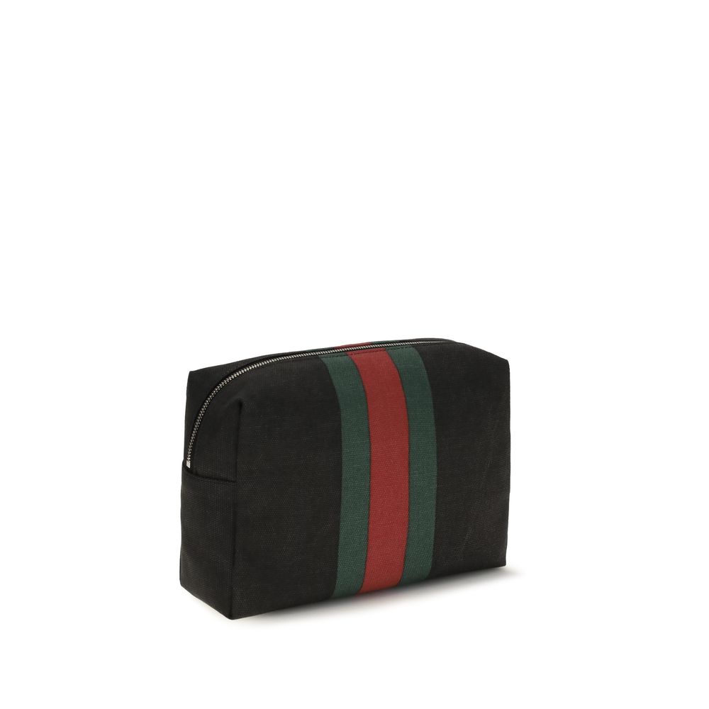 Gucci Black Fabric Shoulder Bag - Artisanal Luxury Accessory