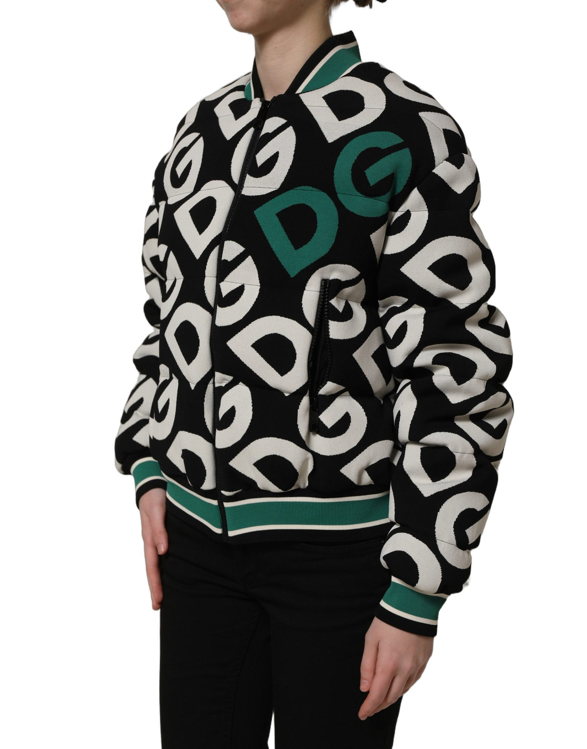 Dolce & Gabbana Multicolor Logo Bomber Jacket - Luxury Fashion Statement