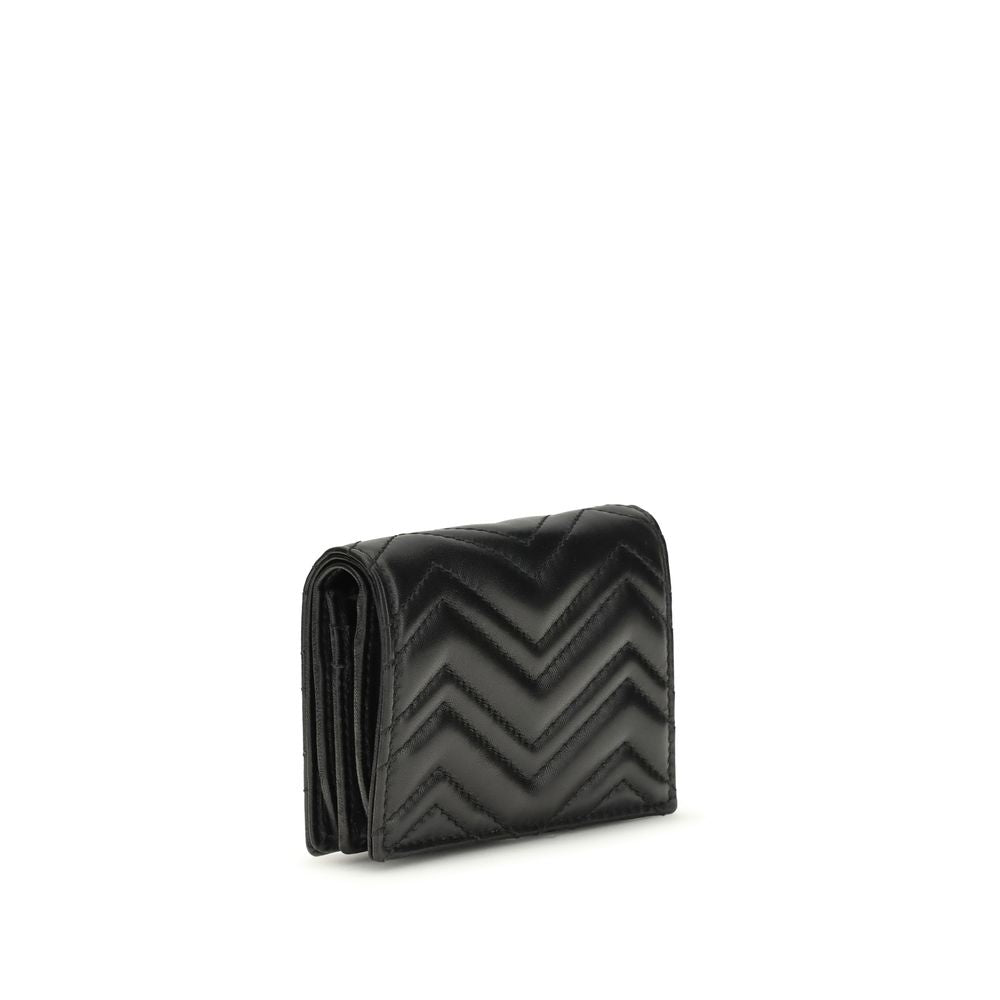 Gucci Black GG Marmont Wallet – Artisanal Luxury Accessory