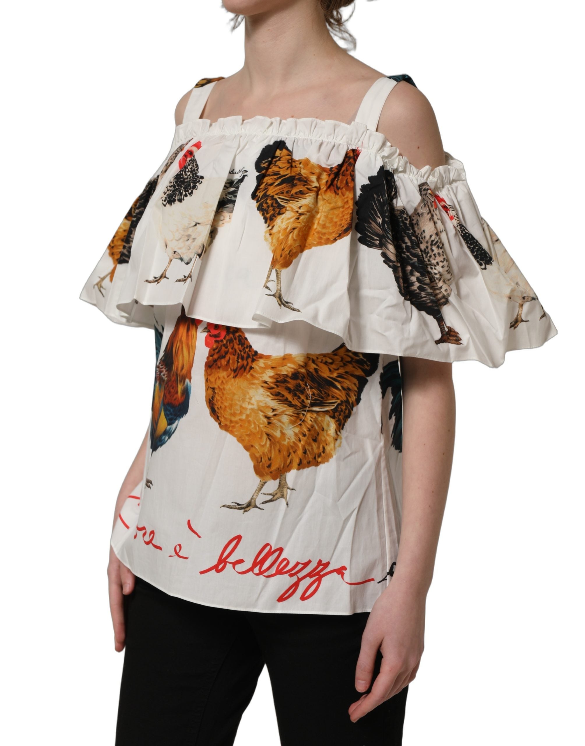 Dolce & Gabbana Off The Shoulder Top - Exquisite Italian Cotton