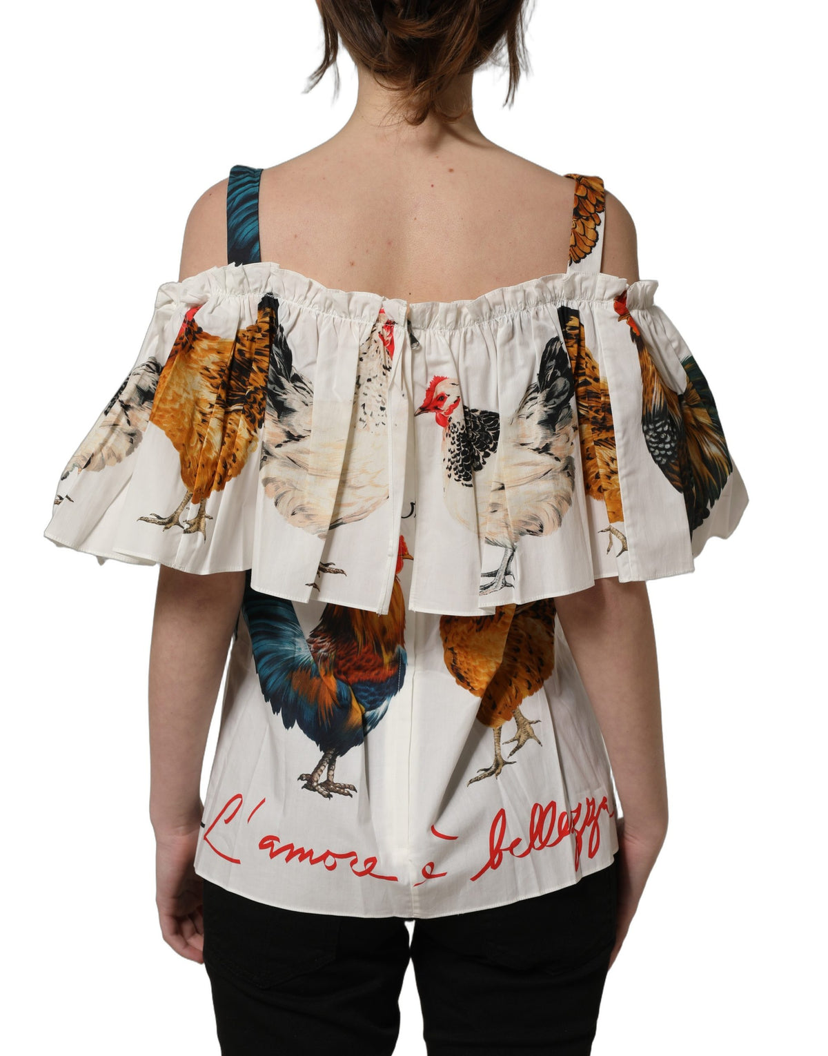 Dolce & Gabbana Off-The-Shoulder Top in Luxurious Cotton