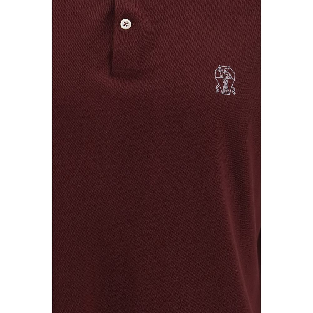 Brunello Cucinelli Bordeaux Cotton Shirt | Artisanal Luxury Wear