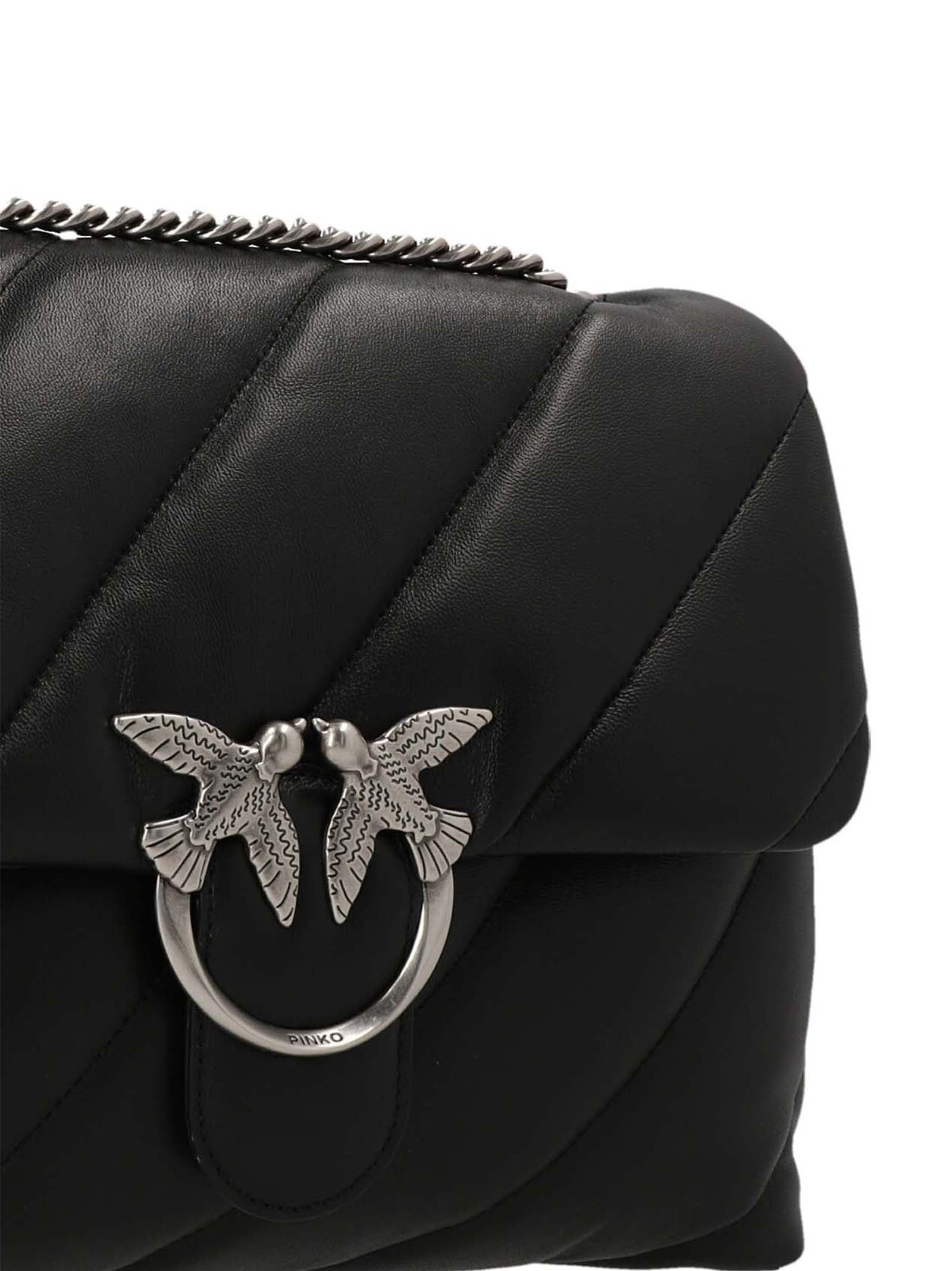 PINKO Classic Love Puff Crossbody Bag - Designer Luxury Essentials