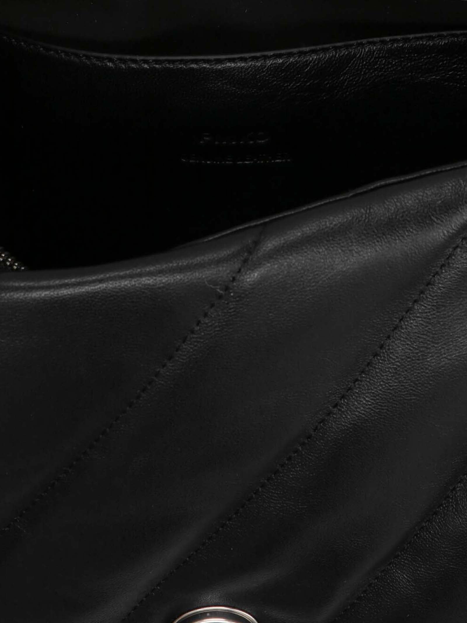PINKO Black Lamb Leather Crossbody Bag, Designer Luxury Essentials