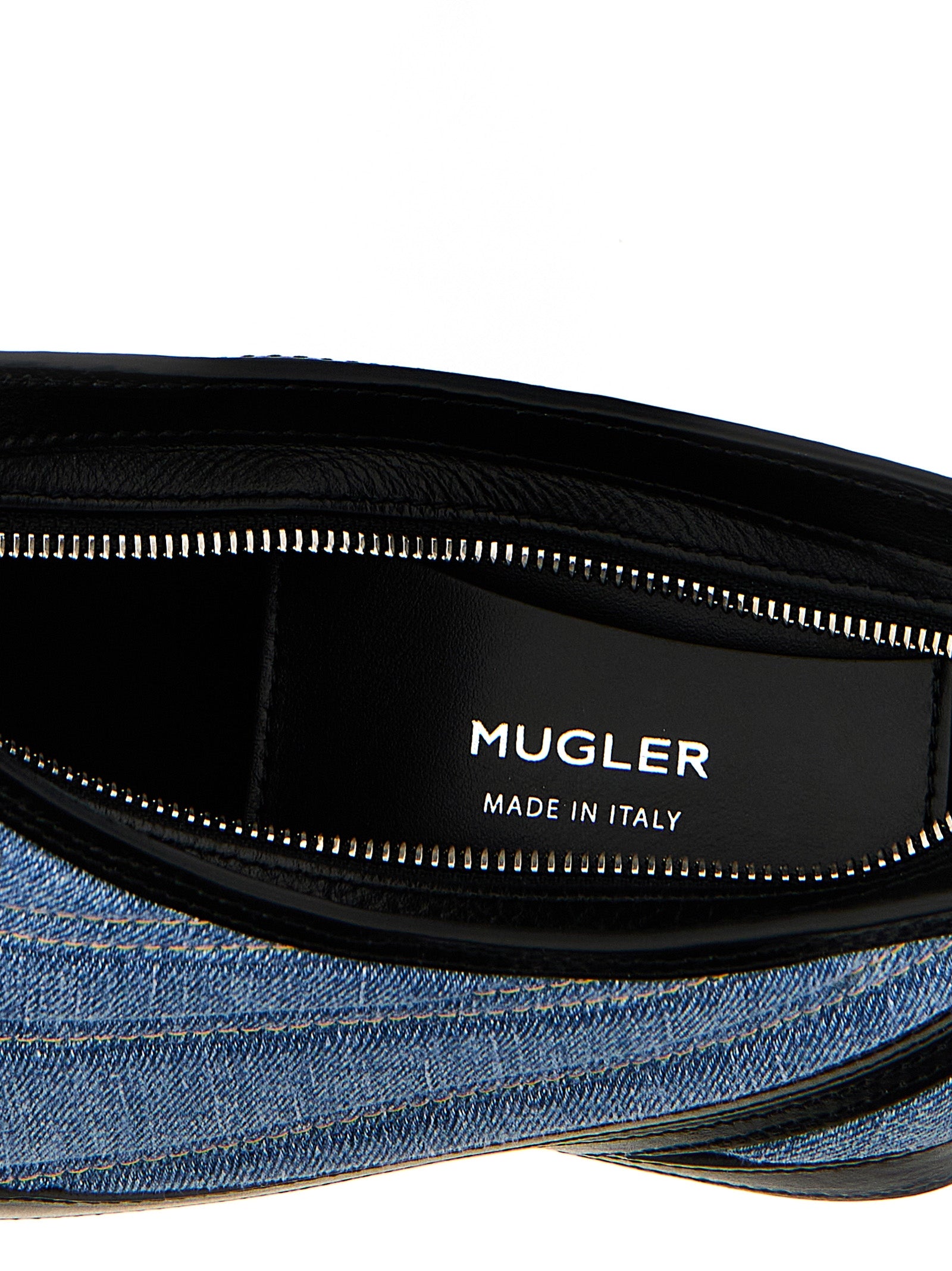 Discover the Mugler Multicolor Calfskin Shoulder Bag, a luxurious blend of avant-garde design and exquisite craftsmanship, perfect for the discerning individual.