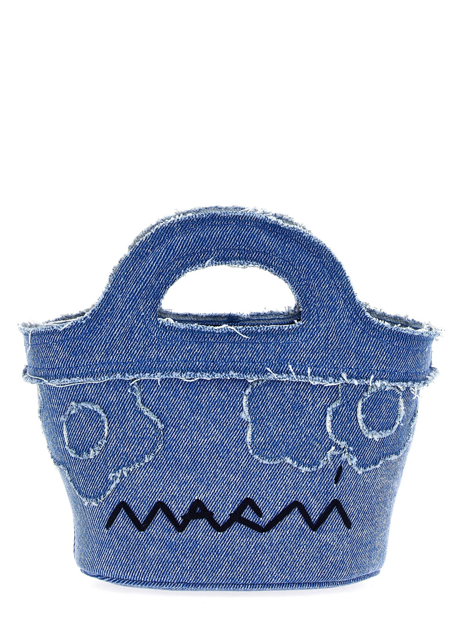 Marni Blue Cotton Handbag