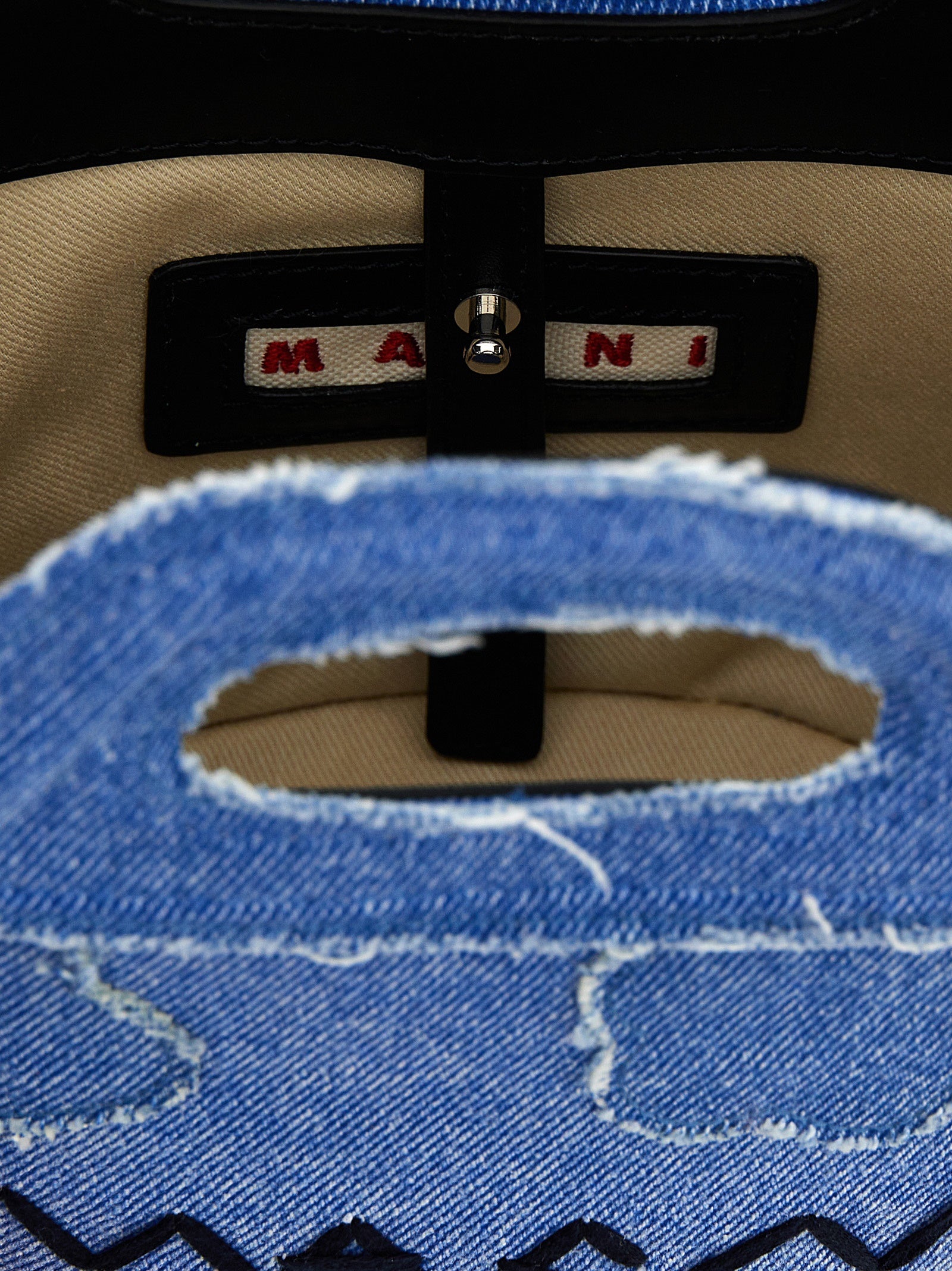 Marni Blue Cotton Handbag