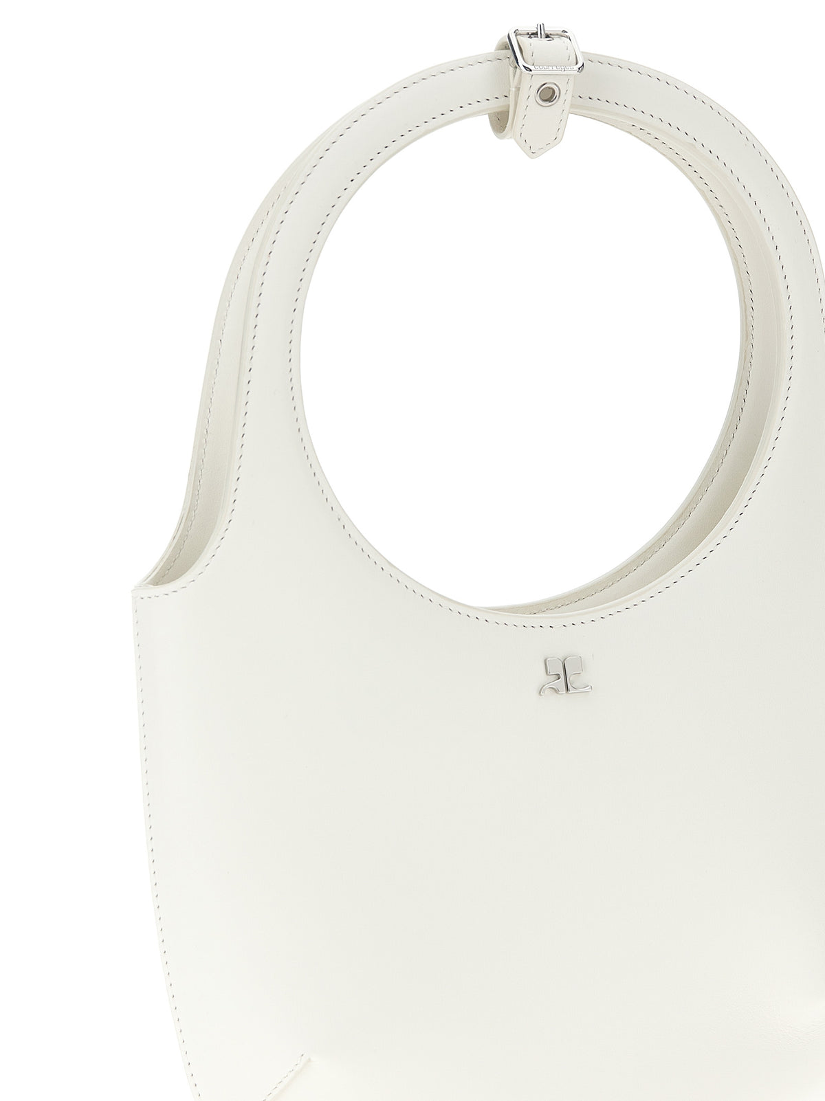 Courrèges White Calfskin Handbag - Timeless Luxury Redefined