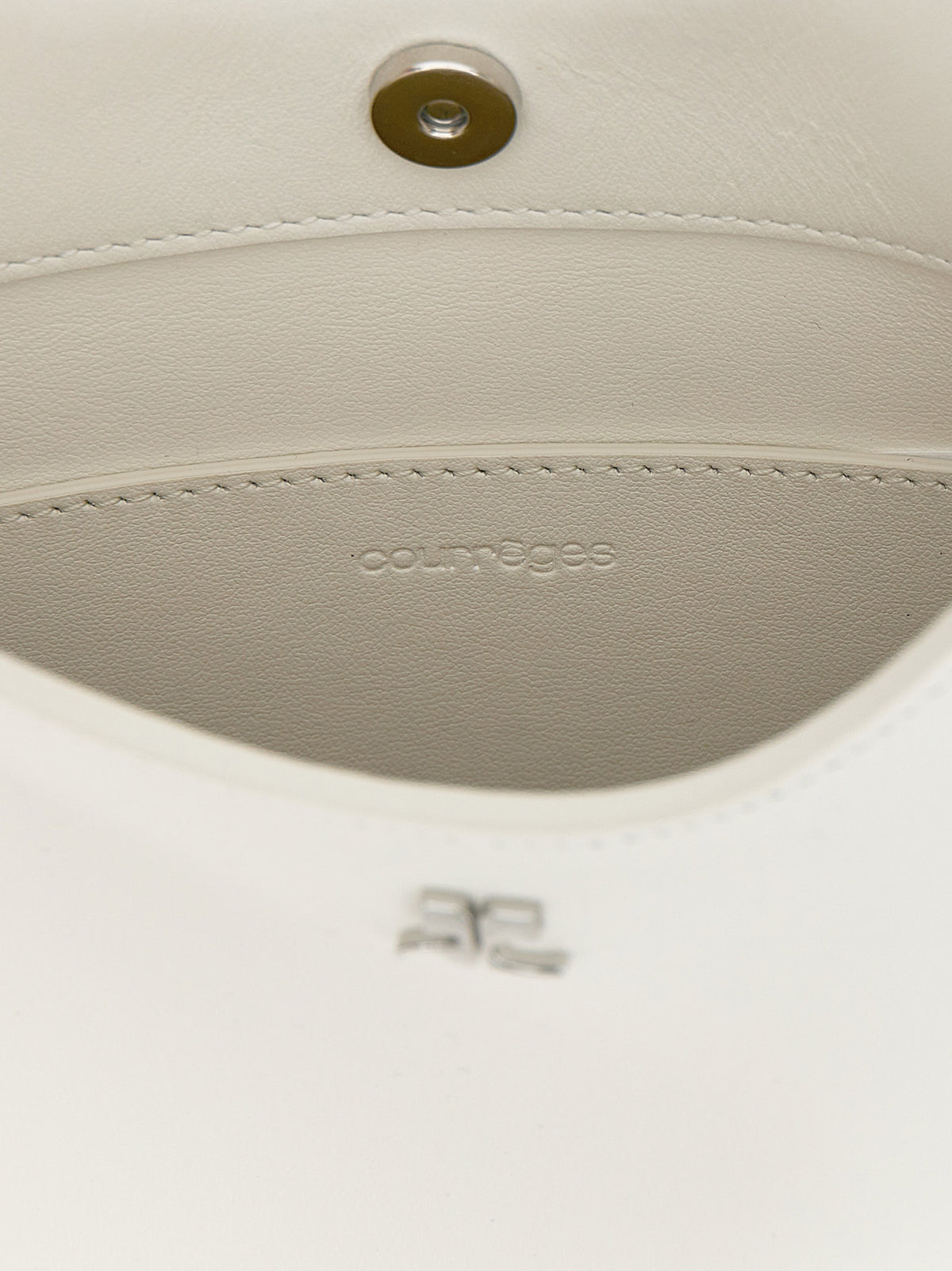 Courrèges White Calfskin Handbag – Exquisite Italian Luxury