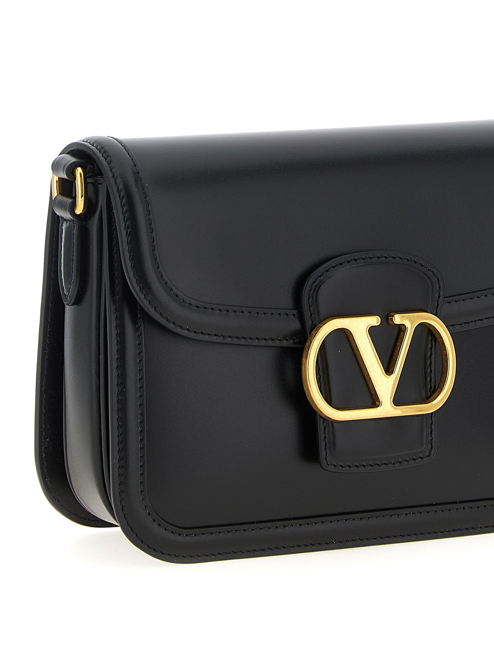 Valentino Garavani Black Calfskin Crossbody Bag - Timeless Luxury