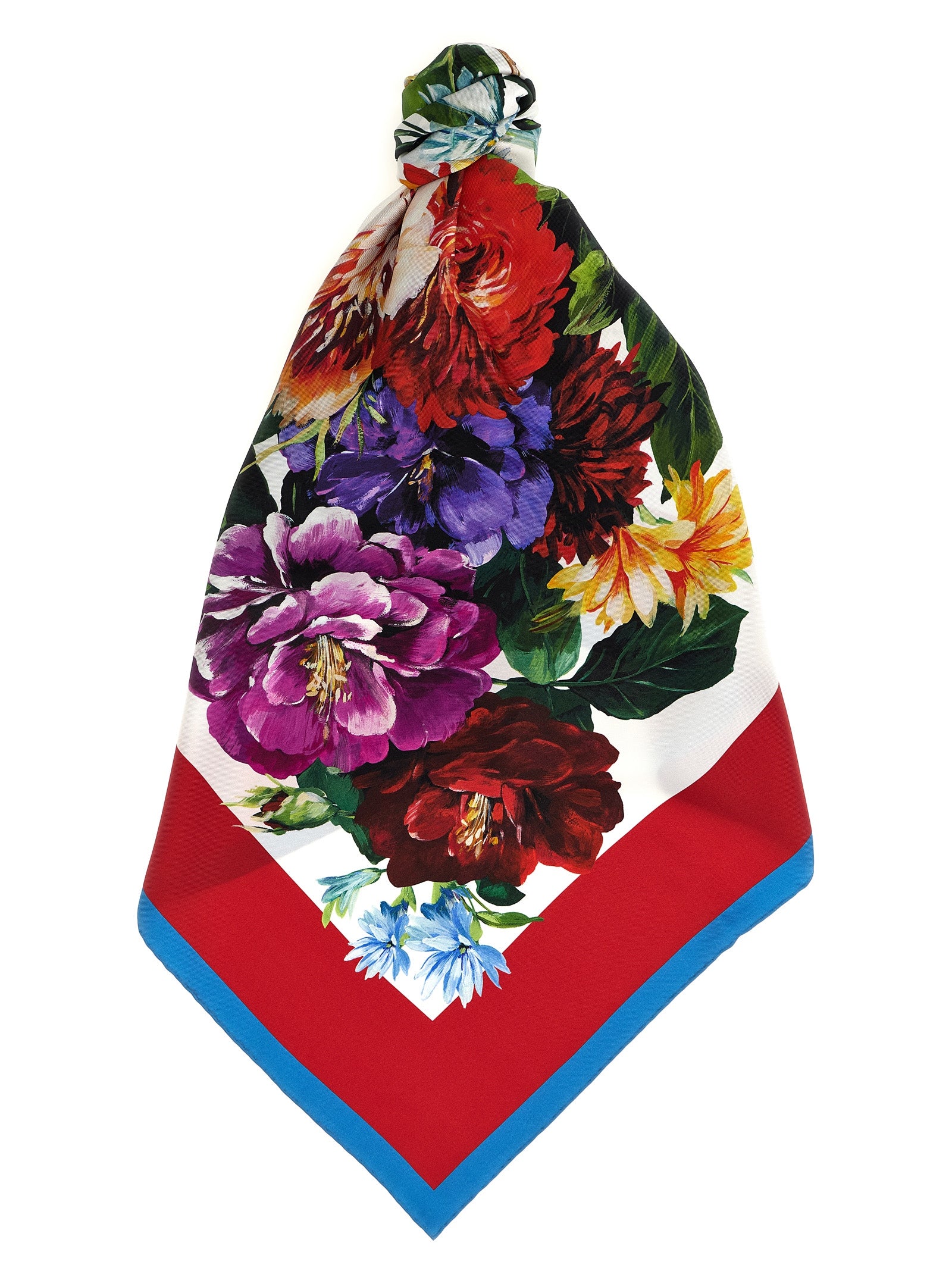 Indulge in the exquisite allure of the Dolce & Gabbana Multicolor Silk Foulard, a masterpiece of Italian craftsmanship that elevates any ensemble with its vibrant floral elegance.