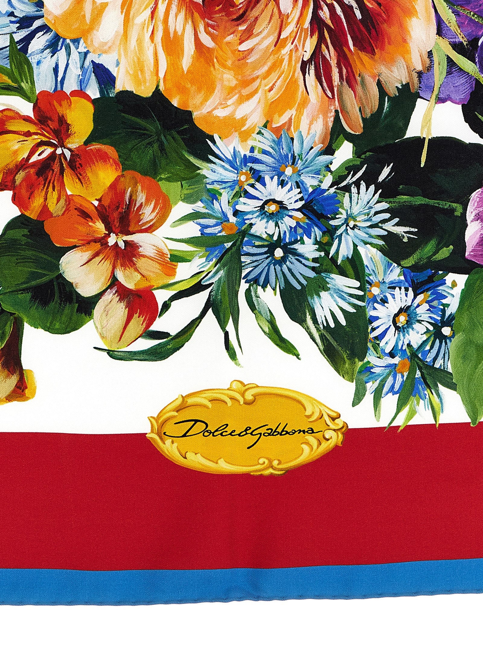 Indulge in the artistry of the Dolce & Gabbana Multicolor Silk Foulard, a luxurious statement piece crafted from 100% silk twill, embodying elegance and individuality.