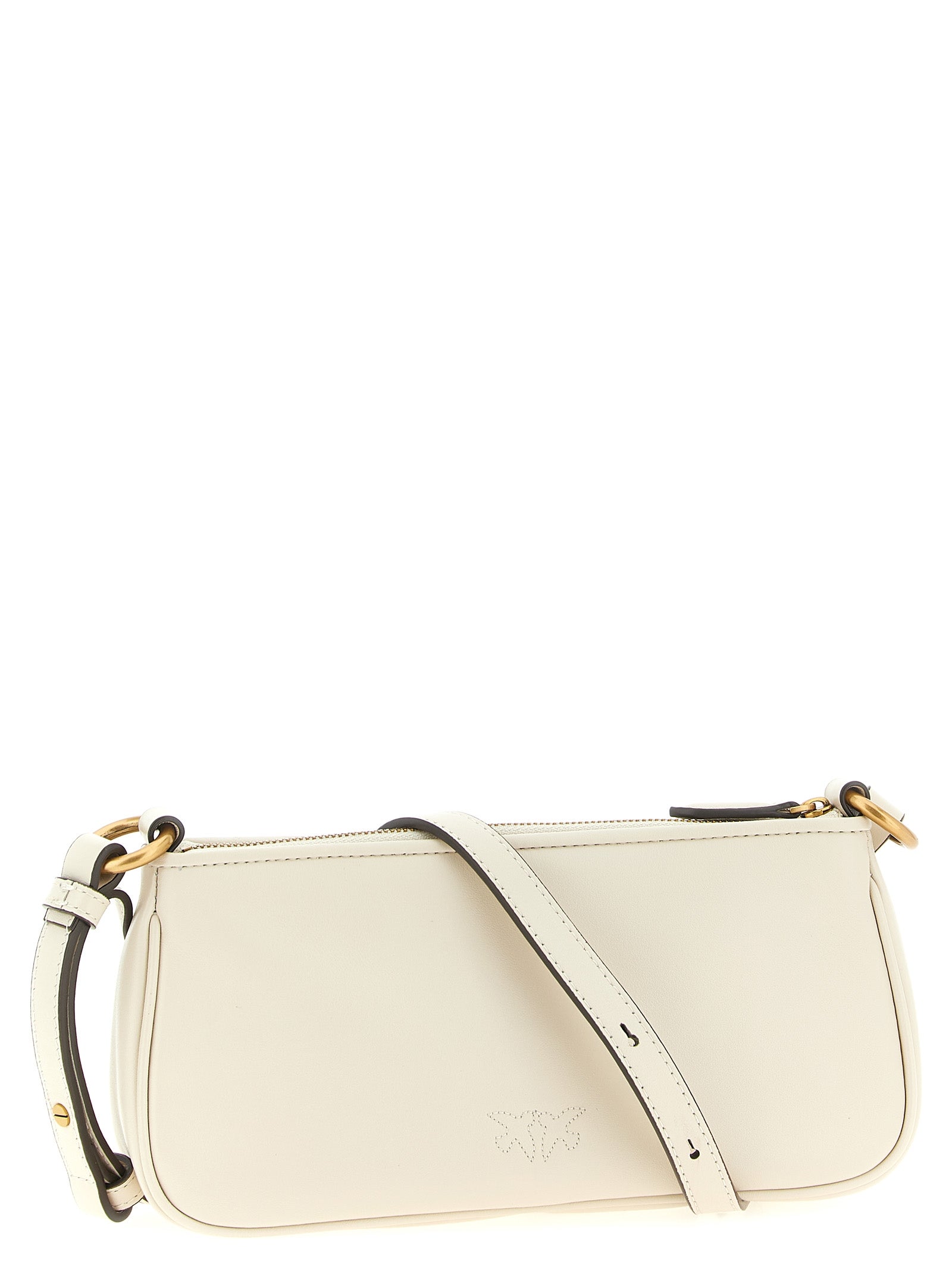 Discover the PINKO White Goatskin Crossbody Bag, a timeless blend of artisanal luxury and modern elegance, perfect for those who appreciate exquisite craftsmanship.
