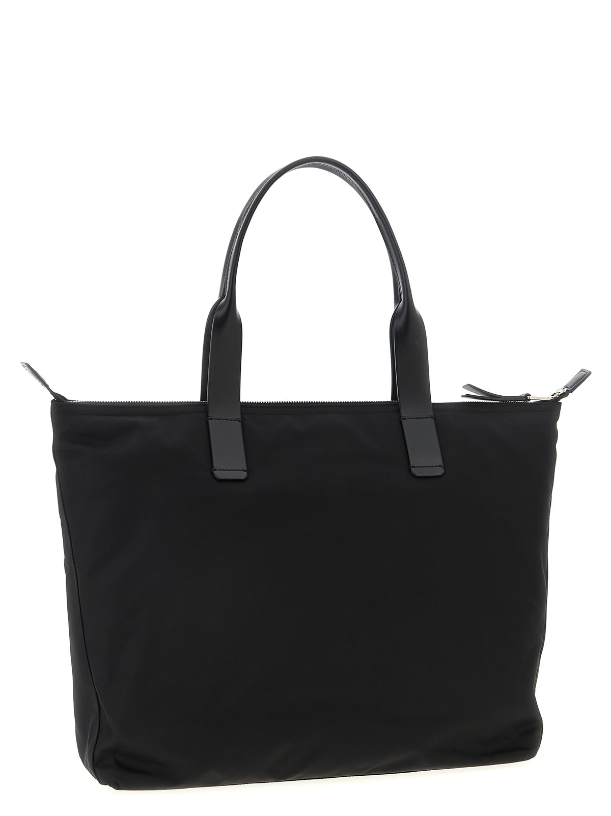 Indulge in the elegance of the Dolce & Gabbana Black Polyamide Tote Bag, where exquisite craftsmanship meets luxurious design, perfect for the discerning individual.