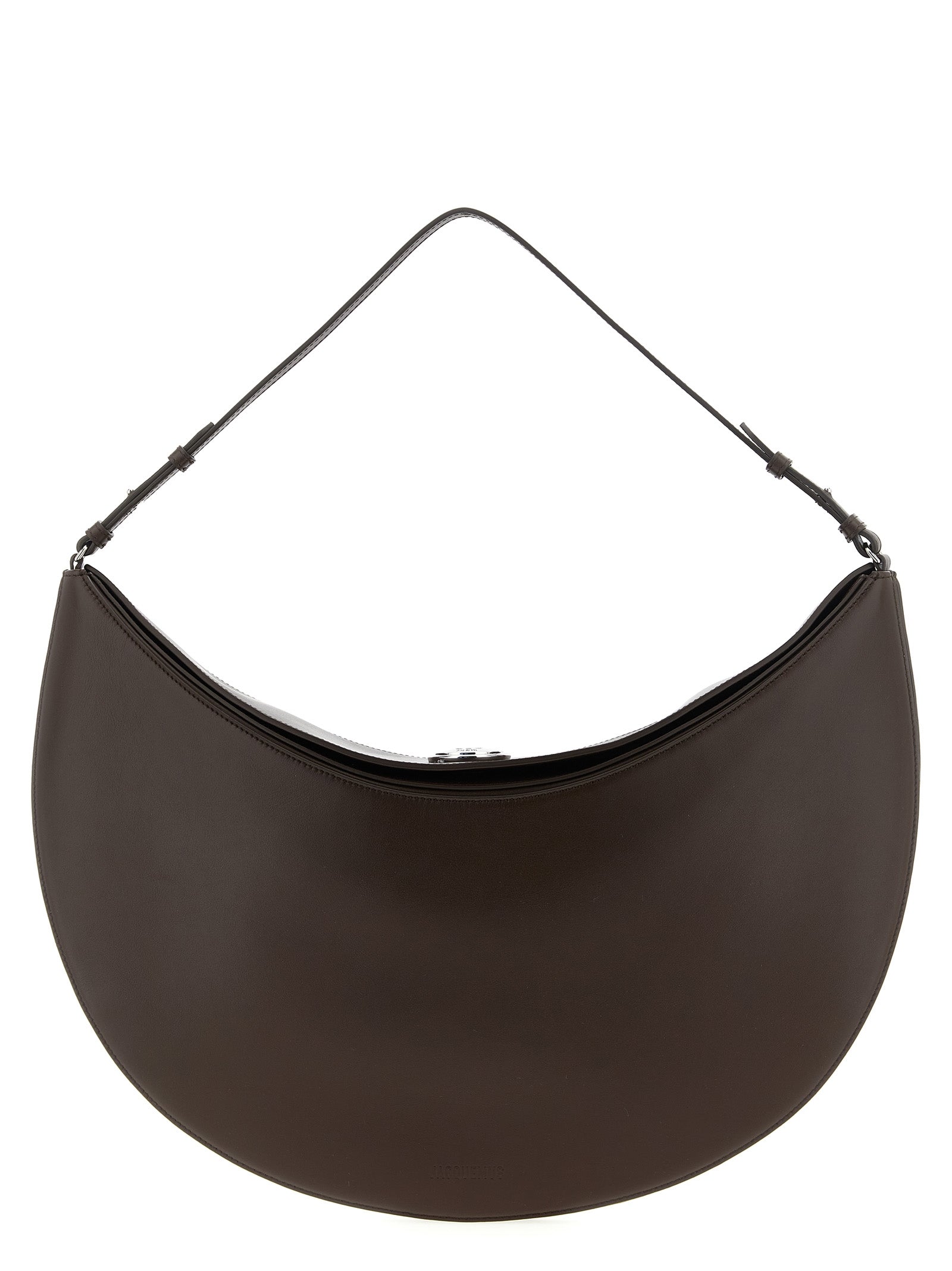 Elevate your style with the Jacquemus Brown Calfskin Shoulder Bag, a masterpiece of artisanal luxury that embodies Parisian elegance and timeless sophistication.