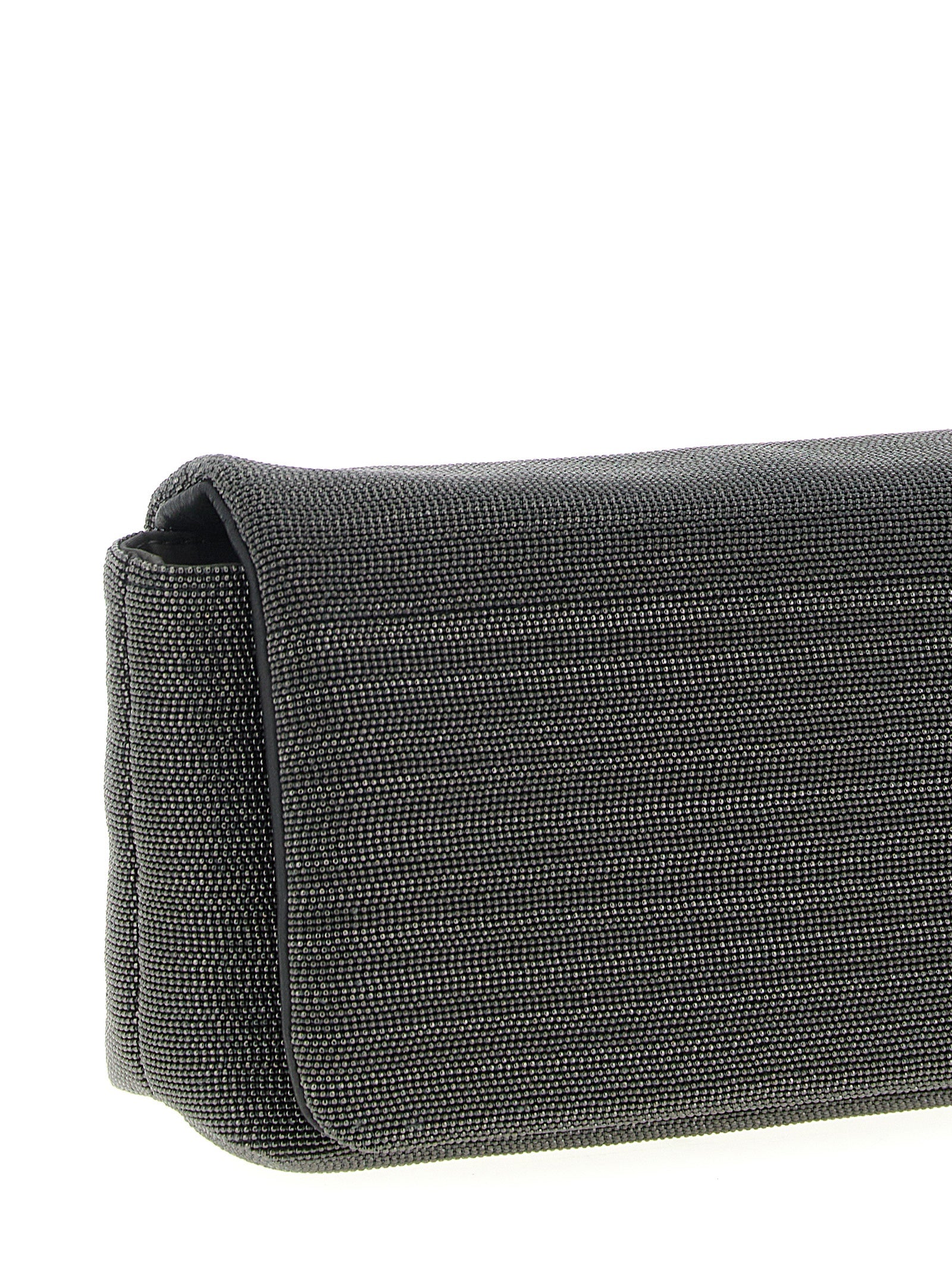 Brunello Cucinelli Black Leather Clutch Bag - Artisanal Luxury