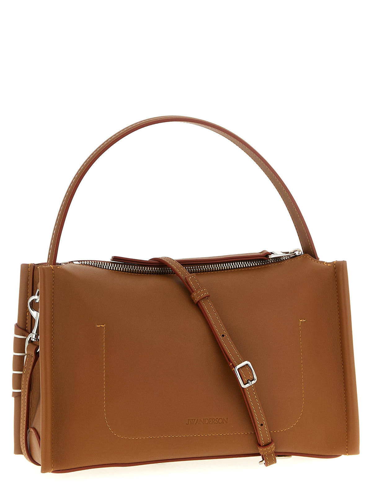 J.W.Anderson Brown Calfskin Shoulder Bag - Exquisite Luxury