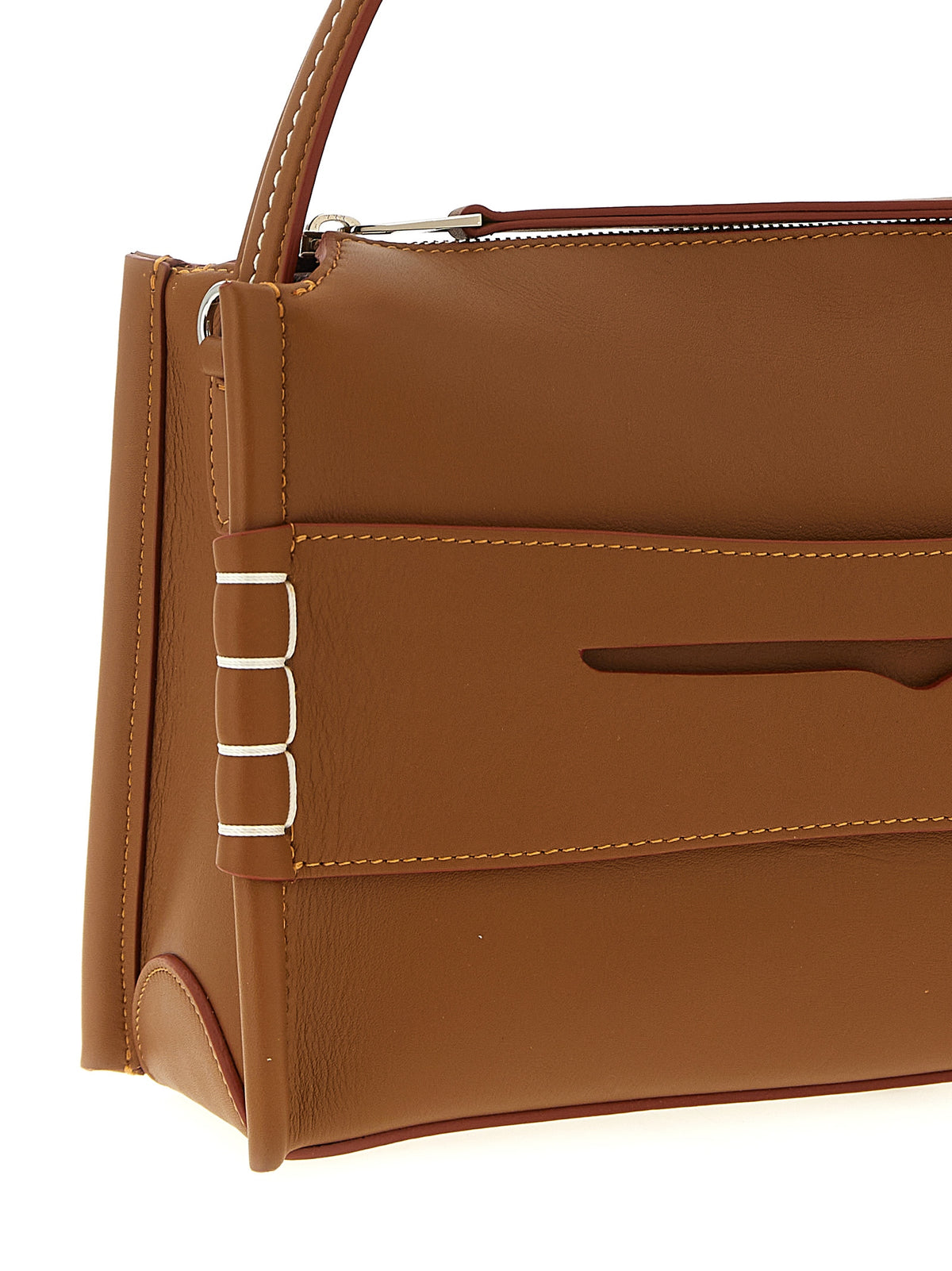 J.W.Anderson Brown Calfskin Shoulder Bag - Timeless Luxury